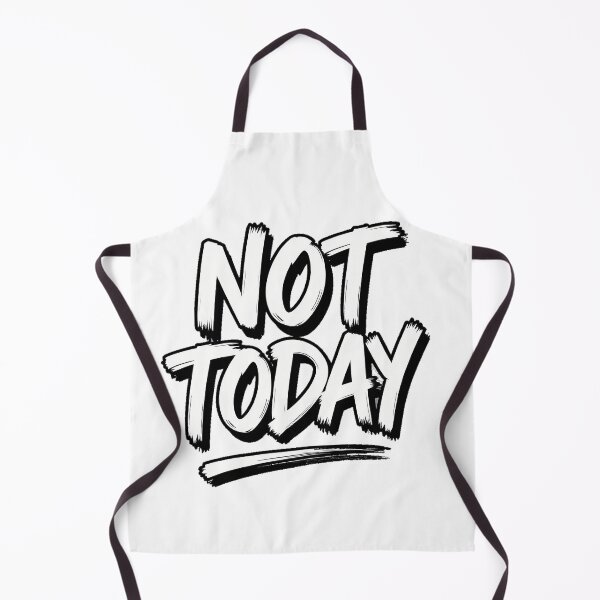 Item preview, NOT TODAY T-Shirt – Bold Brush Typography Streetwear Graphic designed and sold by etuvibes.