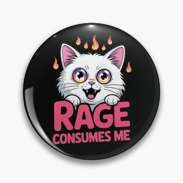 Item preview, Rage Consumes Me – Funny Angry Cat Meme Design designed and sold by Tomasz  Siennicki.