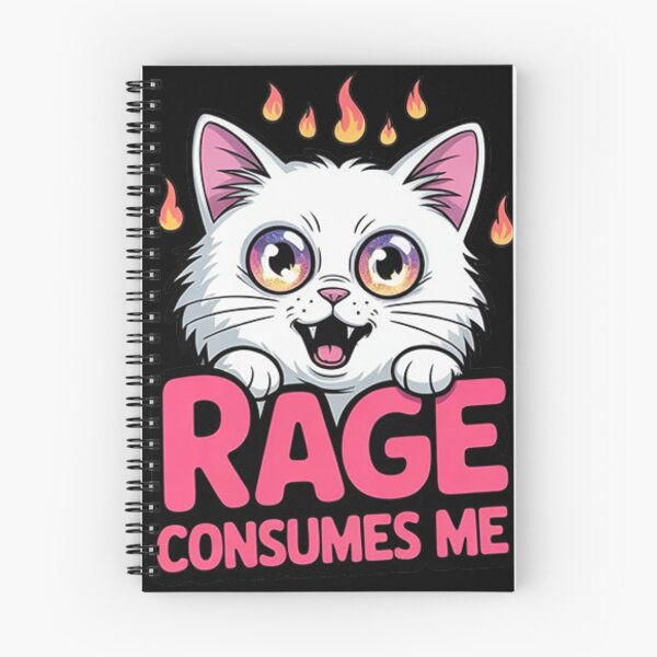 Item preview, Rage Consumes Me – Funny Angry Cat Meme Design designed and sold by Tomasz  Siennicki.