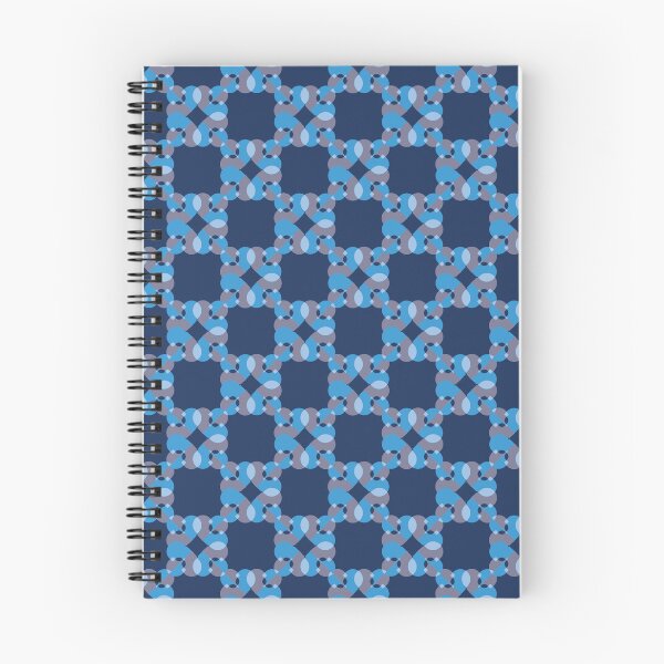 Item preview, Blue geometric checkered pattern  designed and sold by Tatiana Ribeiro.