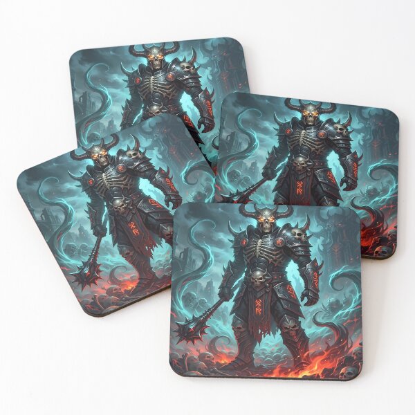 Item preview, Dark Warrior in a Hellish Landscape designed and sold by balquebratum.