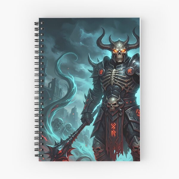 Item preview, Dark Warrior in a Hellish Landscape designed and sold by balquebratum.