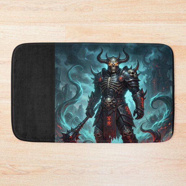 Item preview, Dark Warrior in a Hellish Landscape designed and sold by balquebratum.