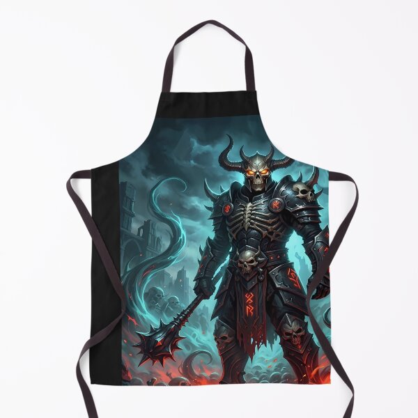 Item preview, Dark Warrior in a Hellish Landscape designed and sold by balquebratum.