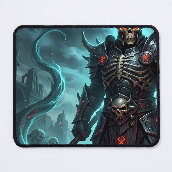 Item preview, Dark Warrior in a Hellish Landscape designed and sold by balquebratum.