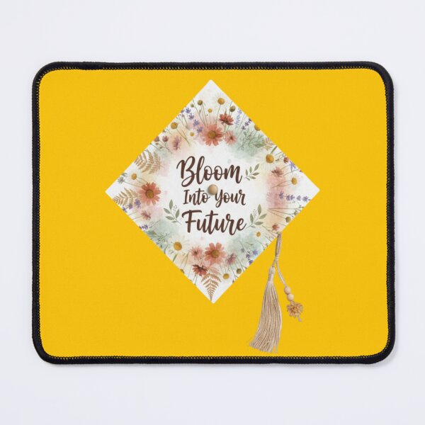 Item preview, Floral Graduation Cap Inspirational Quote designed and sold by PrintBreeze.