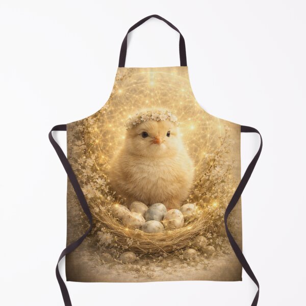Item preview, Chick Easter Art Print – Spring Floral Baby Chick Cottagecore Wall Decor designed and sold by GeoWild Designs.