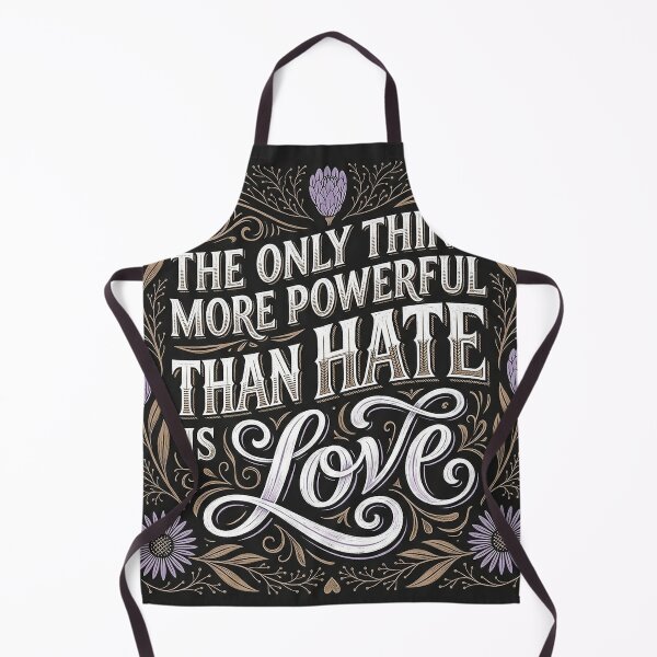 Item preview, Vintage Muted Floral Love Over Hate Typography designed and sold by zzz888.