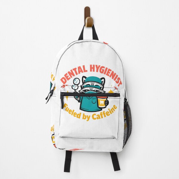 Item preview, Dental Hygienist Fueled by Caffeine – Cute Raccoon Dental Assistant Design designed and sold by ClinicalHubs.