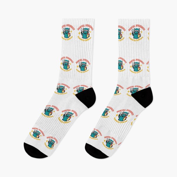 Item preview, Dental Hygienist Fueled by Caffeine – Cute Raccoon Dental Assistant Design designed and sold by ClinicalHubs.