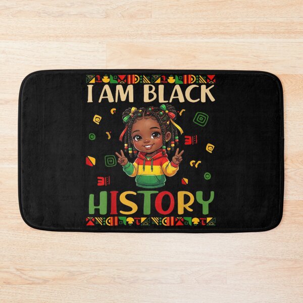 Item preview, I Am Black History Cute African American Girl With Pan-African Colors designed and sold by Phil Ben.