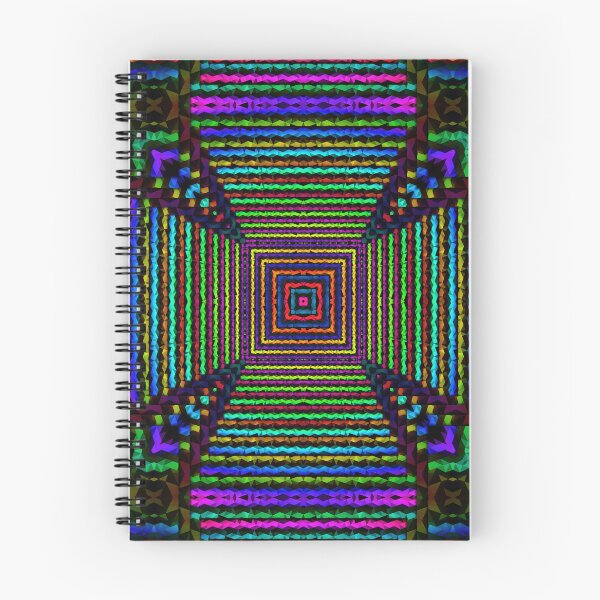 Item preview,  Neon square - geometric pattern with layered colorful stripes designed and sold by ScreenPin.