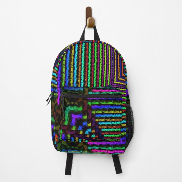 Item preview,  Neon square - geometric pattern with layered colorful stripes designed and sold by ScreenPin.
