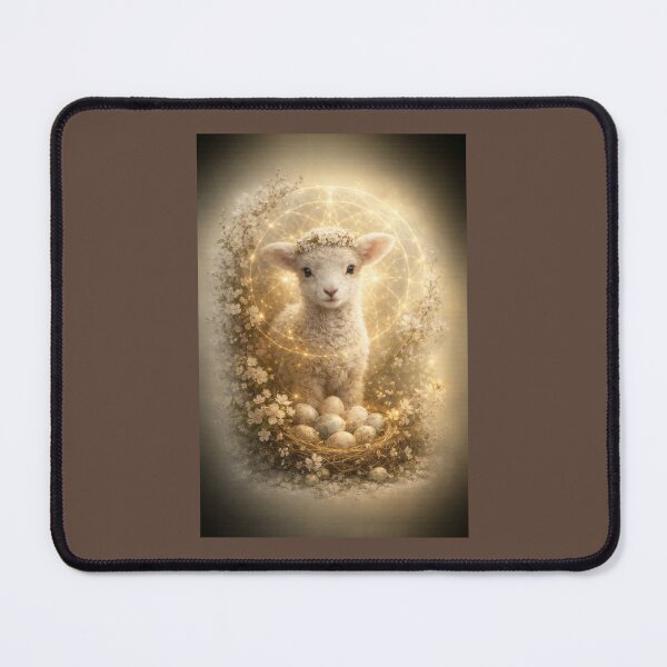Item preview, Lamb Easter Art Print – Spring Floral Baby Lamb Cottagecore Wall Decor designed and sold by GeoWild Designs.
