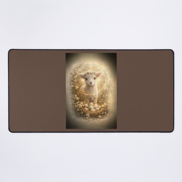 Item preview, Lamb Easter Art Print – Spring Floral Baby Lamb Cottagecore Wall Decor designed and sold by GeoWild Designs.