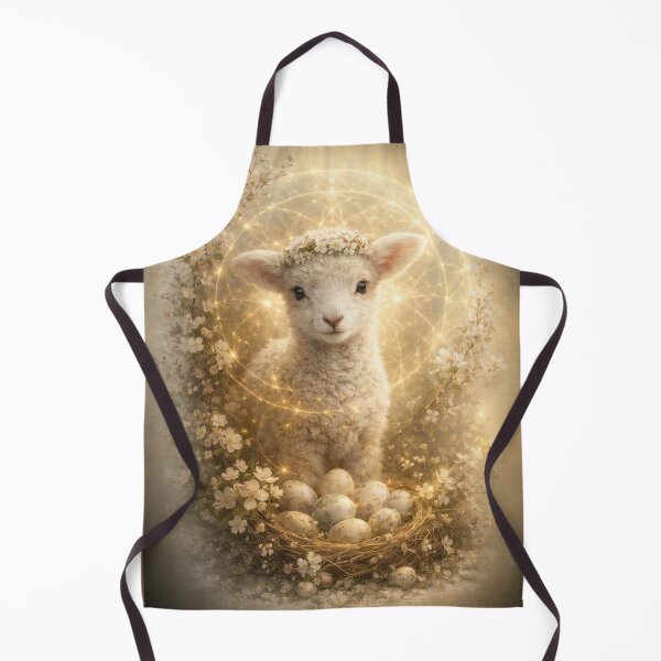 Item preview, Lamb Easter Art Print – Spring Floral Baby Lamb Cottagecore Wall Decor designed and sold by GeoWild Designs.
