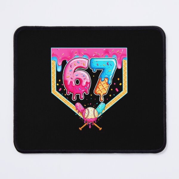 Item preview, 67 Ice Cream Drip Baseball Number Retro Sports designed and sold by miaa-artistshop.