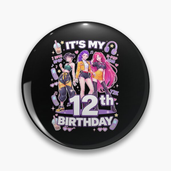 Item preview, 12Th Birthday 12 Year Old Korean Pop K-Pop Music Girls Party T-Shirt designed and sold by SAPAIDART.