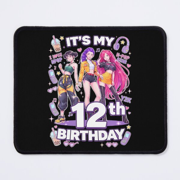 Item preview, 12Th Birthday 12 Year Old Korean Pop K-Pop Music Girls Party T-Shirt designed and sold by SAPAIDART.