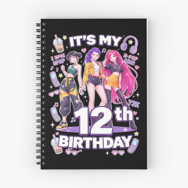 Item preview, 12Th Birthday 12 Year Old Korean Pop K-Pop Music Girls Party T-Shirt designed and sold by SAPAIDART.