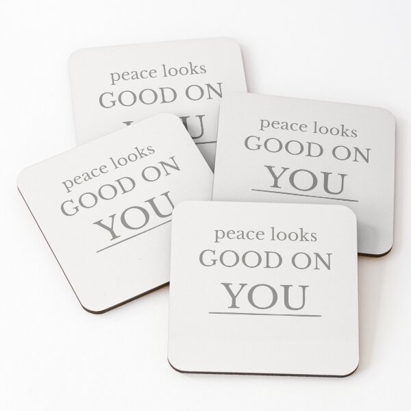 Item preview, Peace Looks Good On You Minimalist Quote designed and sold by Minimalist Typography.