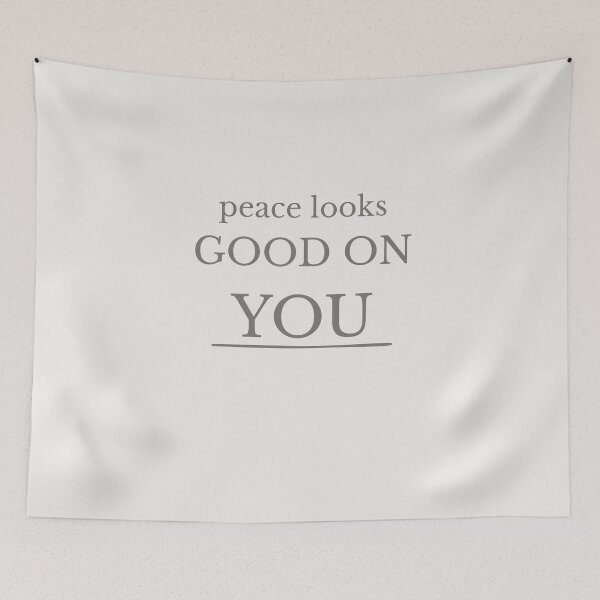 Item preview, Peace Looks Good On You Minimalist Quote designed and sold by Minimalist Typography.
