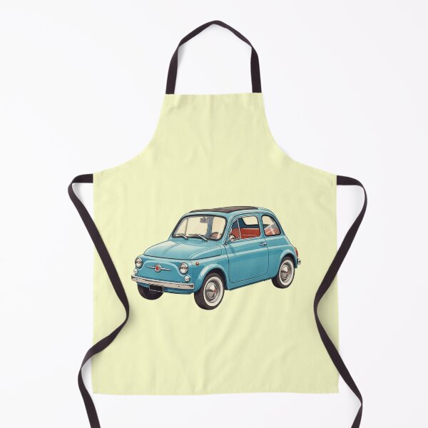 Item preview, Vintage Sky Blue Italian Classic Mini Car Illustration designed and sold by Pasteltone.