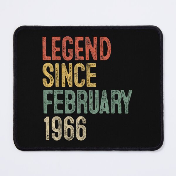 Item preview, Vintage Legend Since February 1966 60th Birthday Retro Sunset Style Gift designed and sold by Phil Ben.