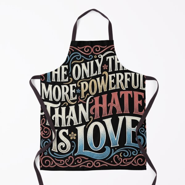 Item preview, Retro Ornate Love Over Hate Typography Art designed and sold by zzz888.