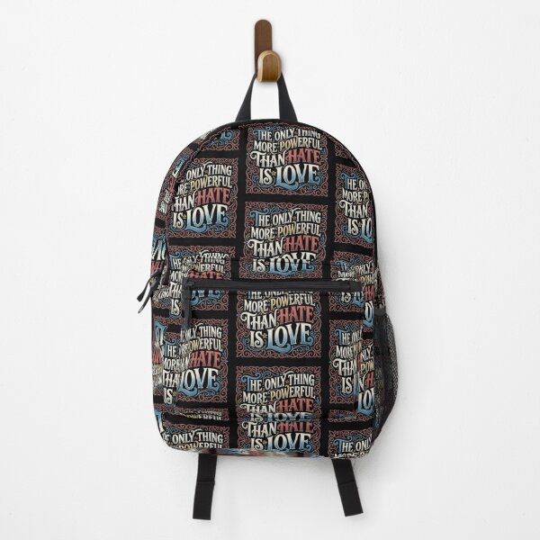 Item preview, Retro Ornate Love Over Hate Typography Art designed and sold by zzz888.