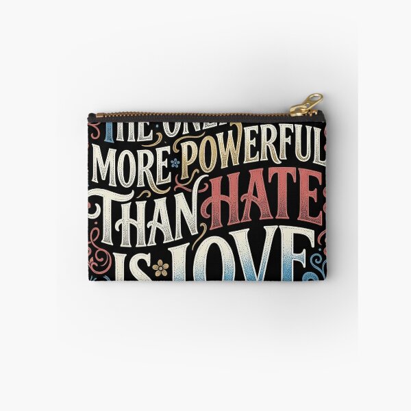 Item preview, Retro Ornate Love Over Hate Typography Art designed and sold by zzz888.