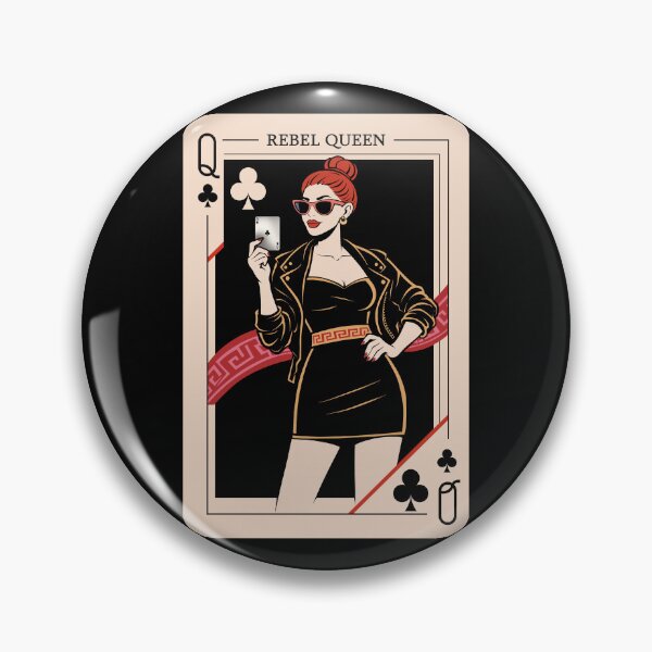 Artikelvorschau, Rebellische Pik-Dame – Spielkartenmotiv mit einer düsteren Femme Fatale entworfen und verkauft von MonNoir.