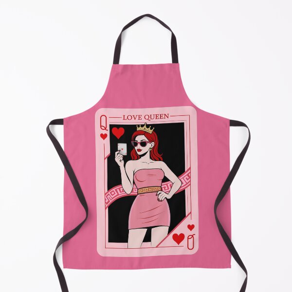 Artikelvorschau, Liebeskönigin der Herzen – Pink Femme Fatale Spielkarten-Kunst entworfen und verkauft von MonNoir.