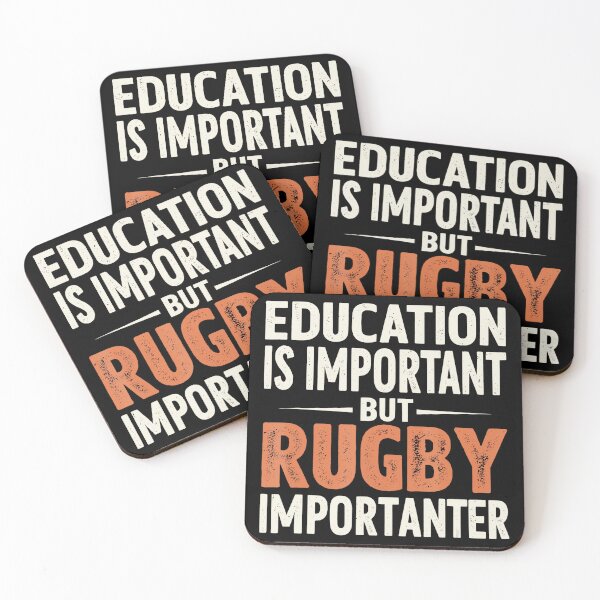 Item preview, Education Is Important But Rugby Is Importanter Funny  designed and sold by GabrieSketcham.