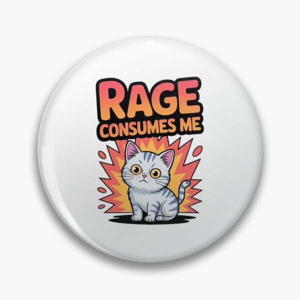 Item preview, Rage Consumes Me – Exploding Cute Cat Meme Design designed and sold by Tomasz  Siennicki.