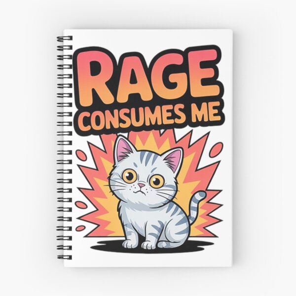Item preview, Rage Consumes Me – Exploding Cute Cat Meme Design designed and sold by Tomasz  Siennicki.