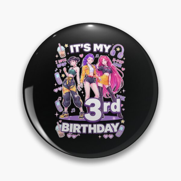 Item preview, 3Rd Birthday 3 Year Old Girl Korean Pop Kpop Bday Party T-Shirt designed and sold by SAPAIDART.