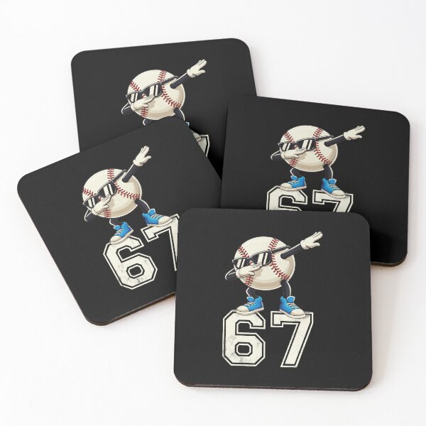 Item preview, 67 Six Seven Dabbing Baseball Cartoon  designed and sold by miaa-artistshop.