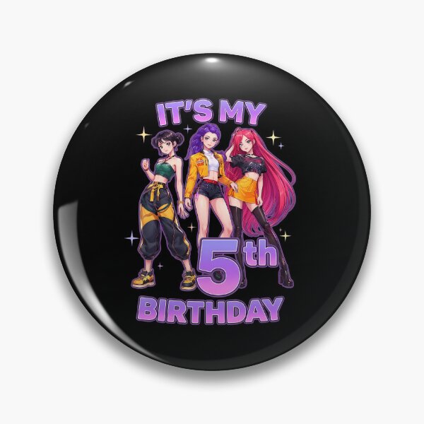 Item preview, 5 Years Old Birthday K Pop Kids 5Th Bday Girls K-Pop T-Shirt designed and sold by SAPAIDART.