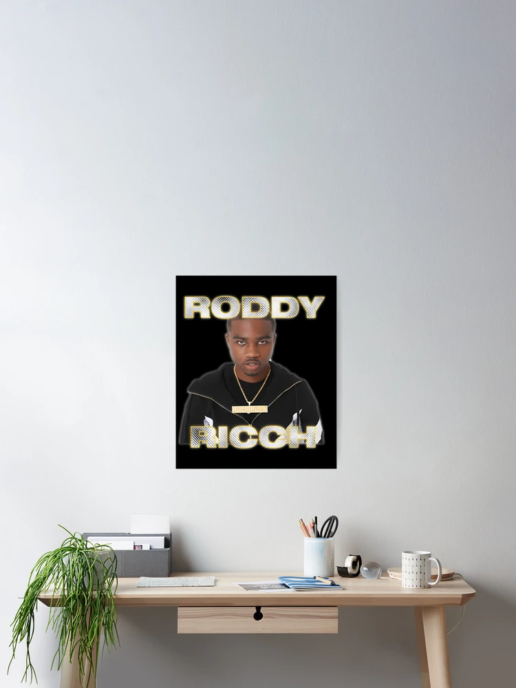 Thumbnail 2 of 3, Poster, Roddy Ricch Rapper designed and sold by husseinmezher.