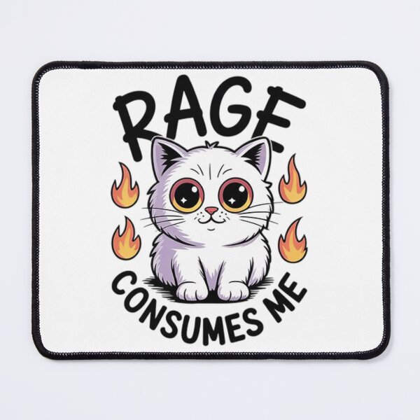 Item preview, Rage Consumes Me – Funny Cat Meme Design designed and sold by Tomasz  Siennicki.