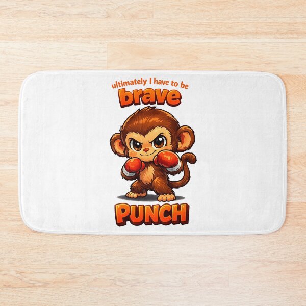 Item preview, Cute Brave Monkey – Ultimately I Have To Be Brave designed and sold by Pawsome Quotes.
