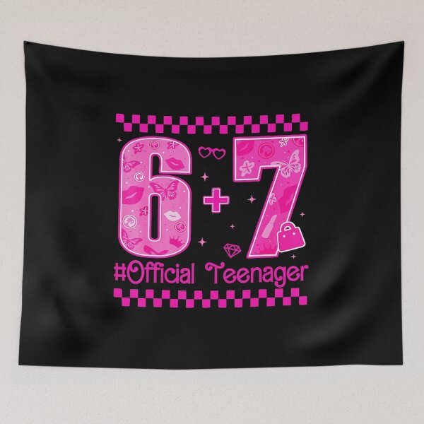Item preview, 6 + 7 Official Teenager Funny 13th Birthday Retro Style  designed and sold by gladysenglish.