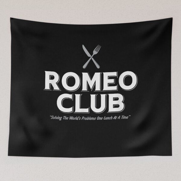 Item preview, Romeo Club Retired Old Men Eating Out Solving The Worlds Problems designed and sold by Chaya Reid.