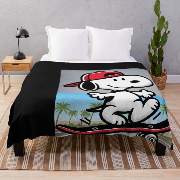 Item preview, Snoopy skateboarding cartoon illustration designed and sold by Duvelier.