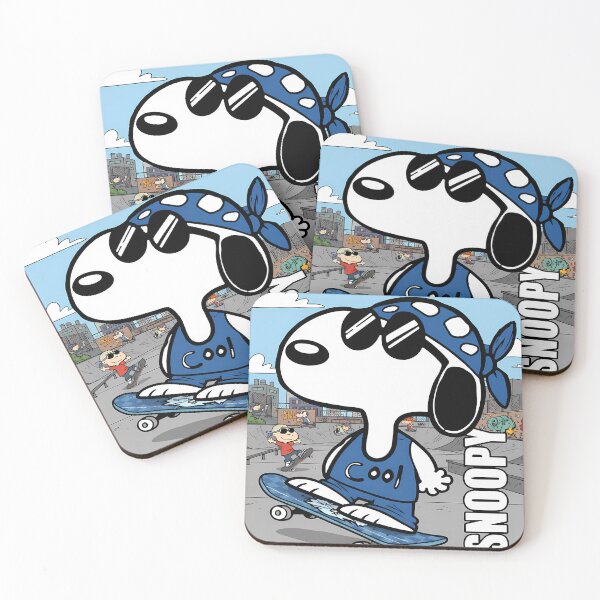 Artikelvorschau, Snoopy fährt Skateboard im Skatepark entworfen und verkauft von Duvelier.