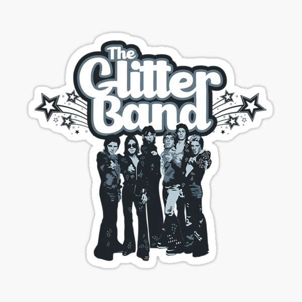 The Glitter Band (Greyscale) Sticker