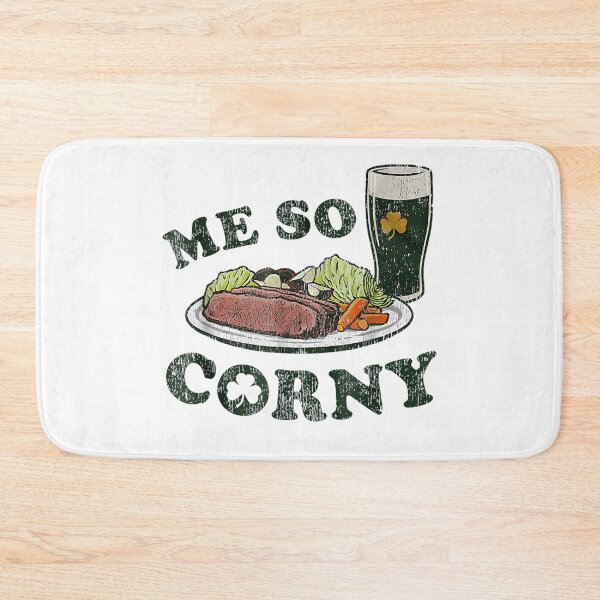 Item preview, Me So Corny Funny Corned Beef St Patricks Day Pun Art designed and sold by Chaya Reid.