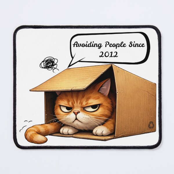 Item preview, Cat Avoiding People Since 2012 designed and sold by PriyankaSonara.