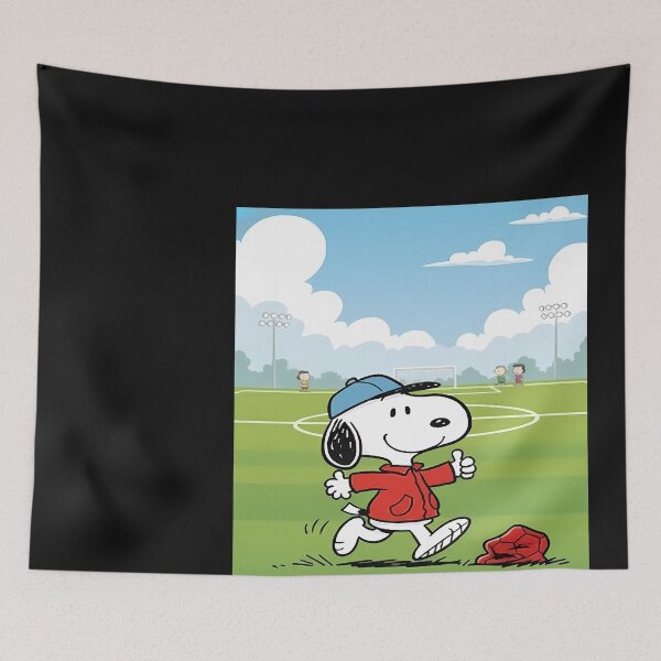 Item preview, Snoopy playing soccer cartoon image designed and sold by Duvelier.
